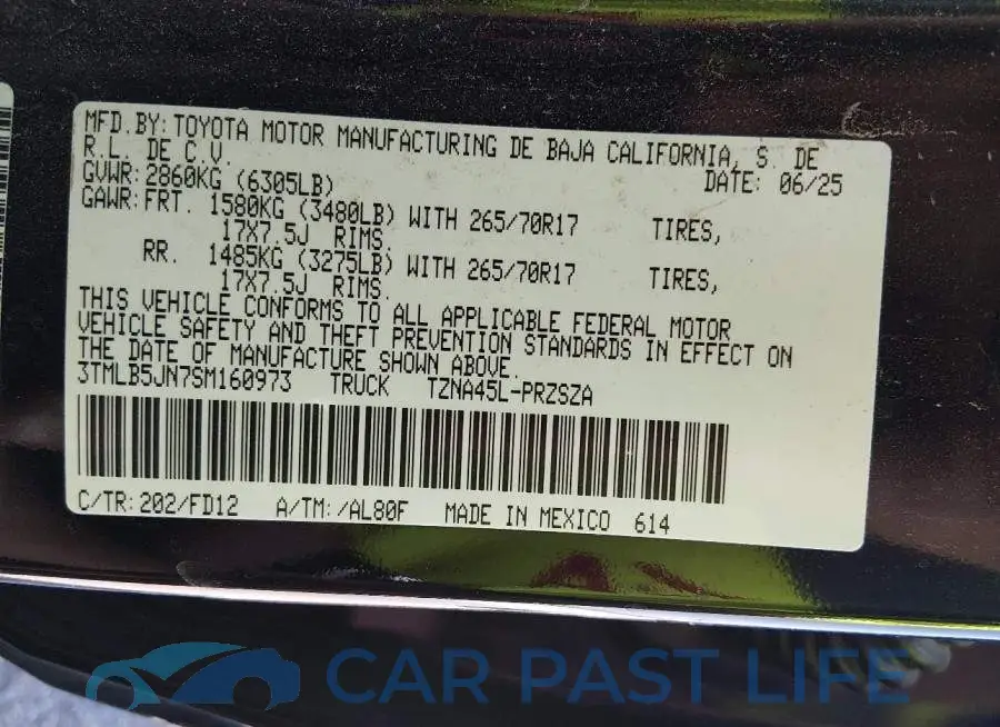 3TMLB5JN7SM160973# 9