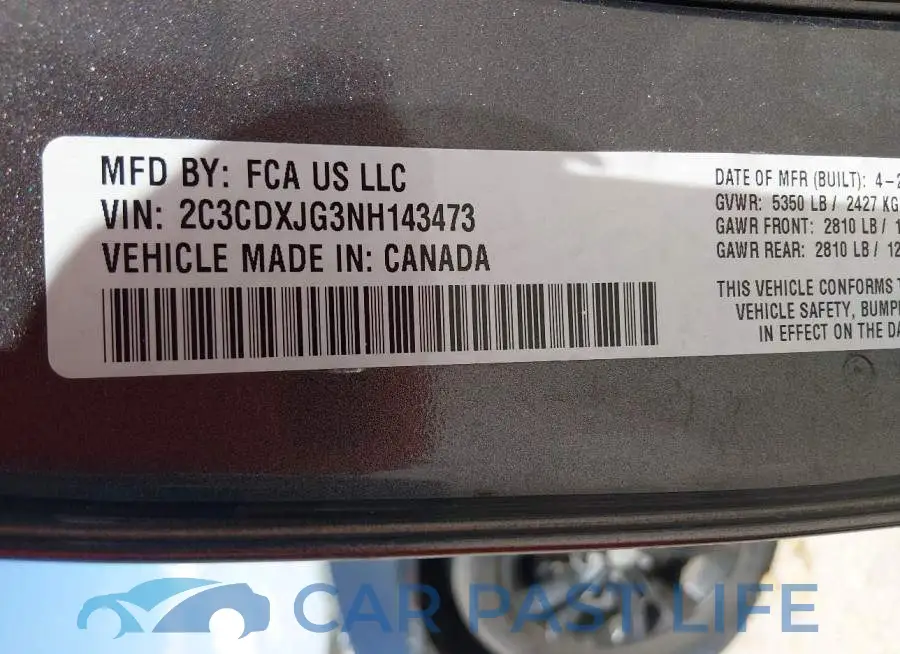 2C3CDXJG3NH143473# 9