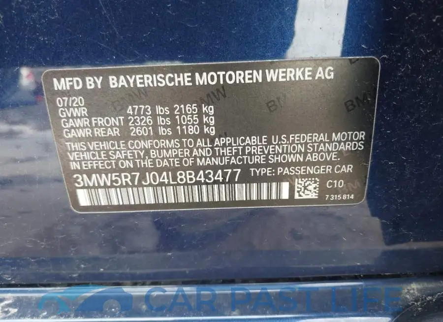 3MW5R7J04L8B43477# 9