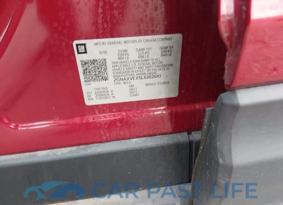 2GNAXVEX5L6202693# 9