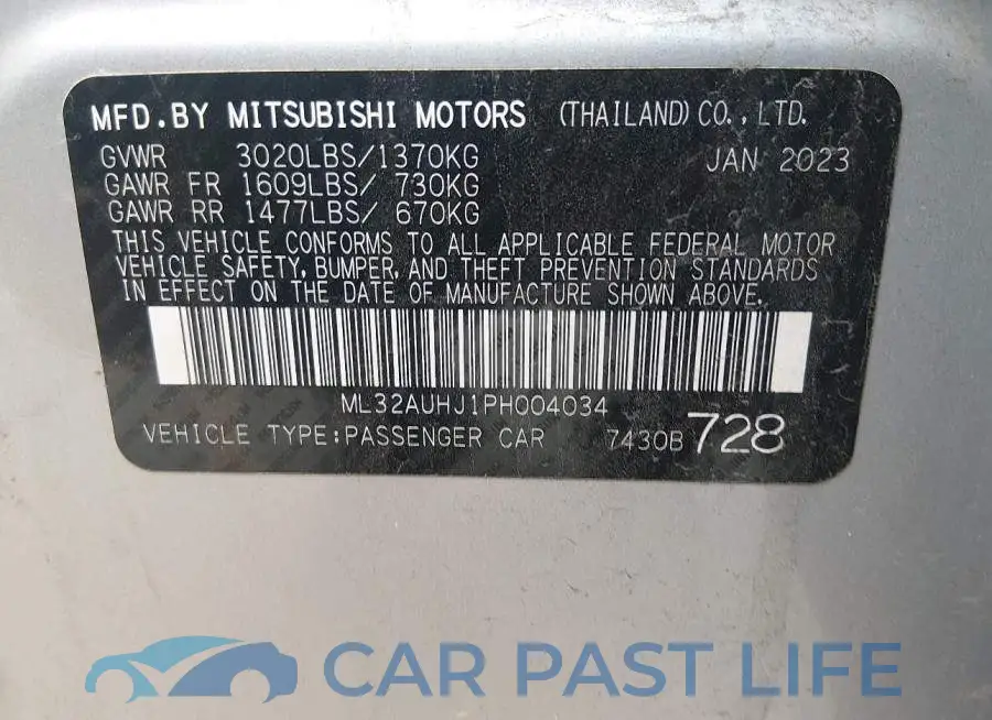 ML32AUHJ1PH004034# 9