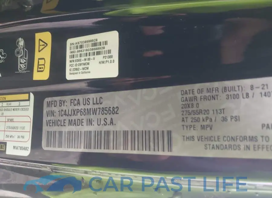 1C4JJXP68MW785682# 9