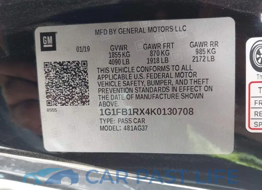 1G1FB1RX4K0130708# 9