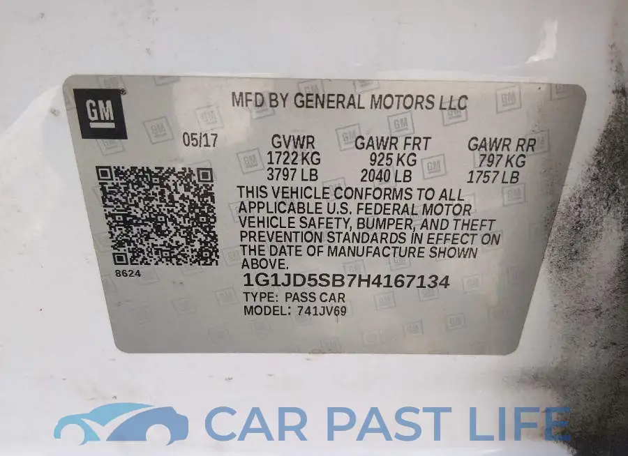 1G1JD5SB7H4167134# 9