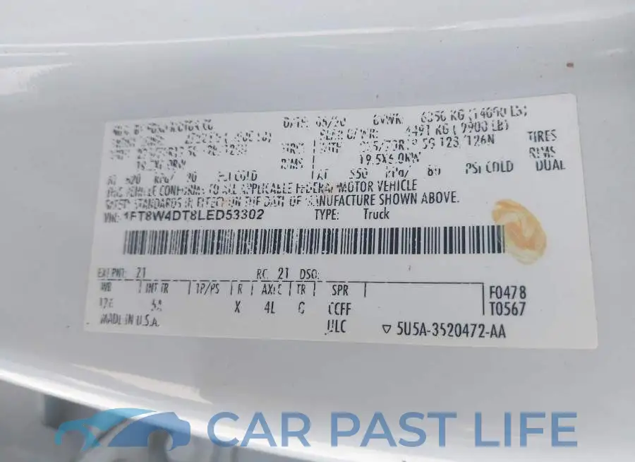1FT8W4DT8LED53302# 8