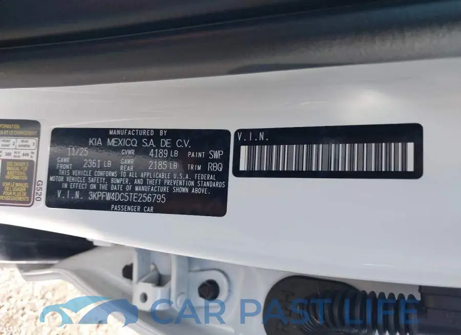 3KPFW4DC5TE256795# 9