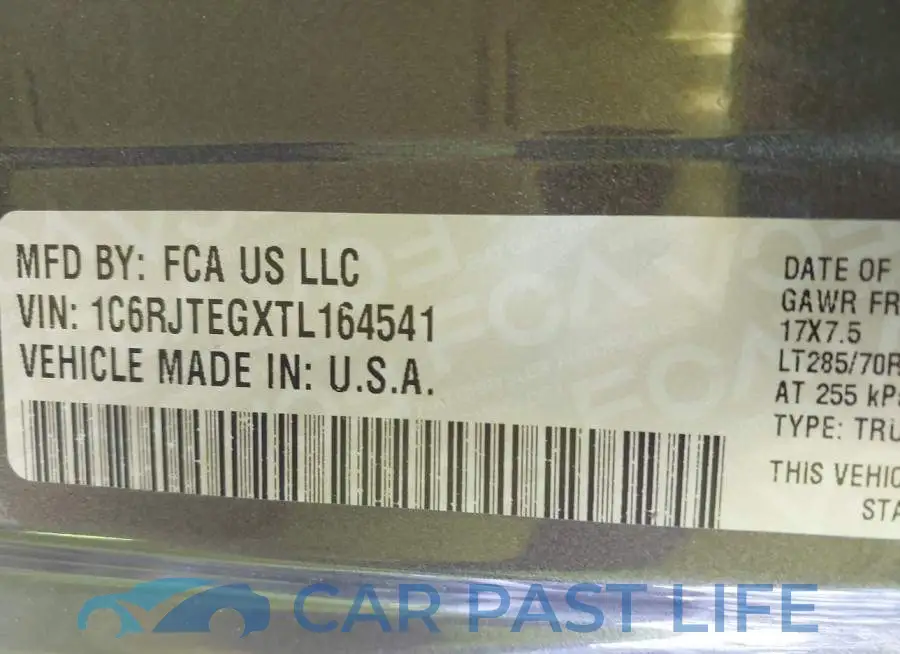 1C6RJTEGXTL164541# 9