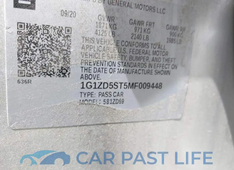 1G1ZD5ST5MF009448# 9