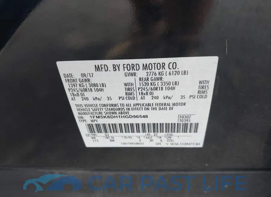 1FM5K8DH1HGD96548# 9