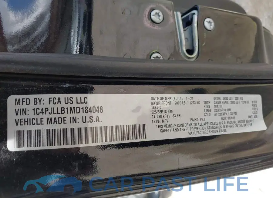 1C4PJLLB1MD184048# 6