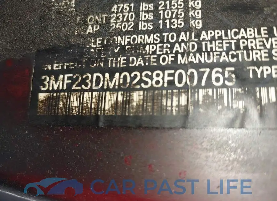 3MF23DM02S8F00765# 9
