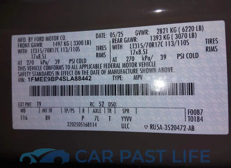1FMEE9BP4SLA88442# 9