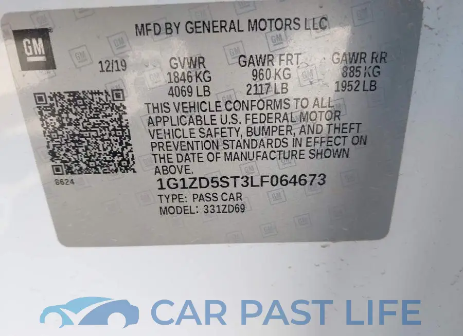 1G1ZD5ST3LF064673# 9