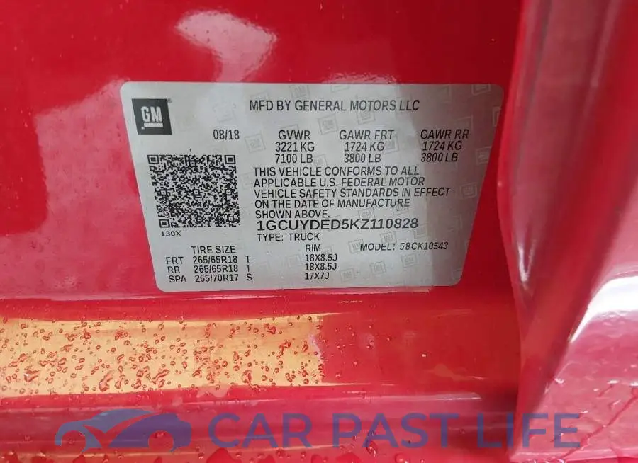 1GCUYDED5KZ110828# 9