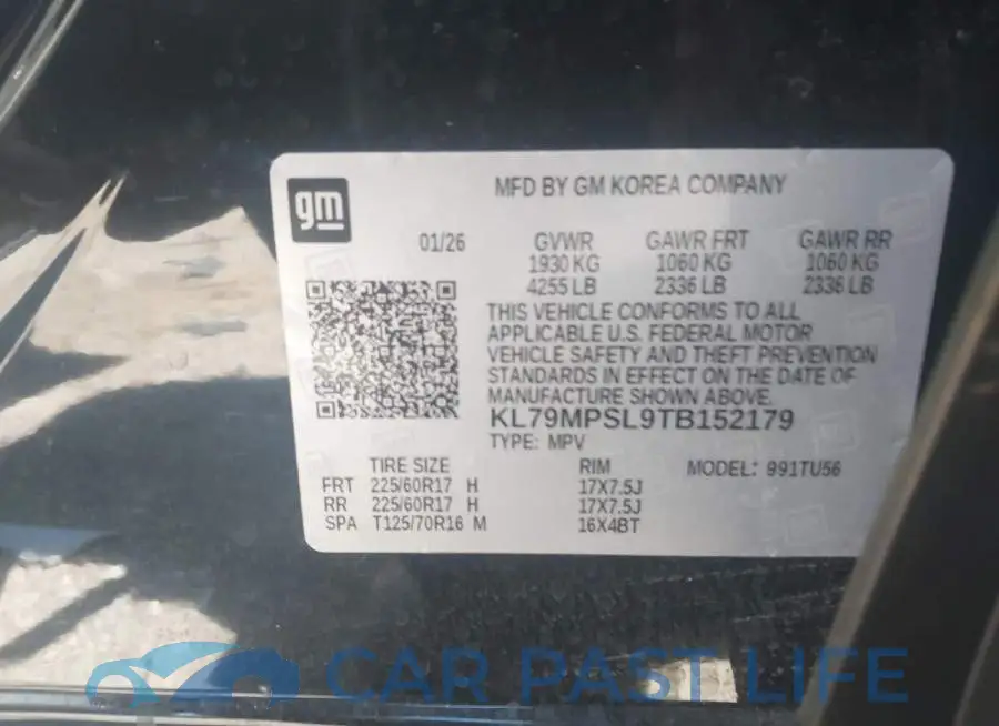 KL79MPSL9TB152179# 9