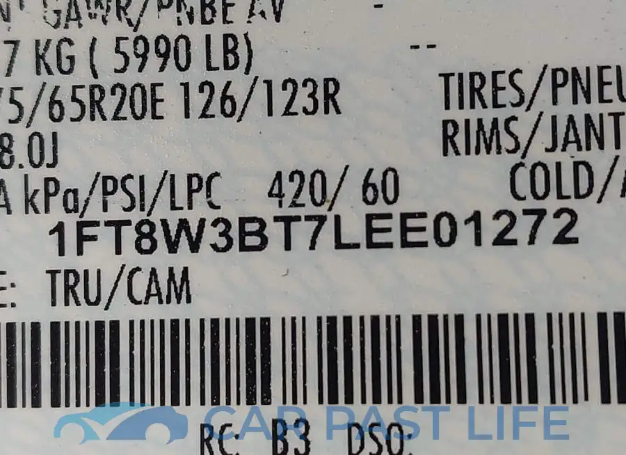 1FT8W3BT7LEE01272# 8