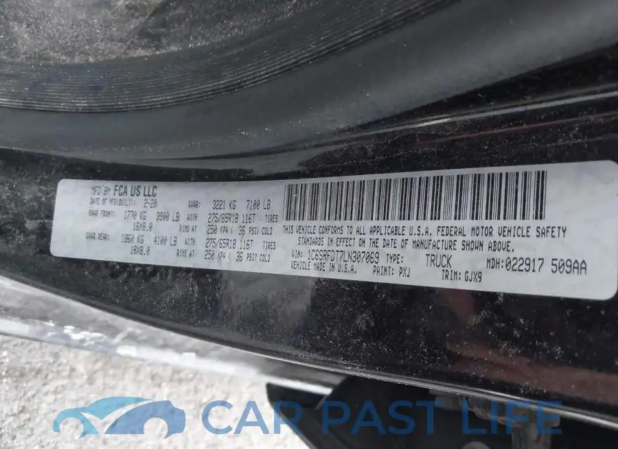 1C6SRFDT7LN307069# 9