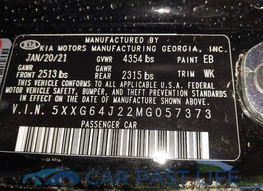 5XXG64J22MG057373# 9