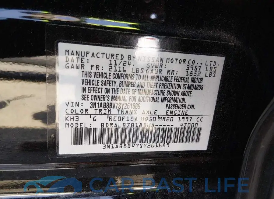 3N1AB8BV7SY261689# 9