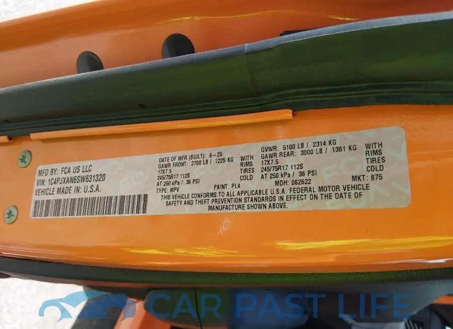 1C4PJXAN6SW631320# 9