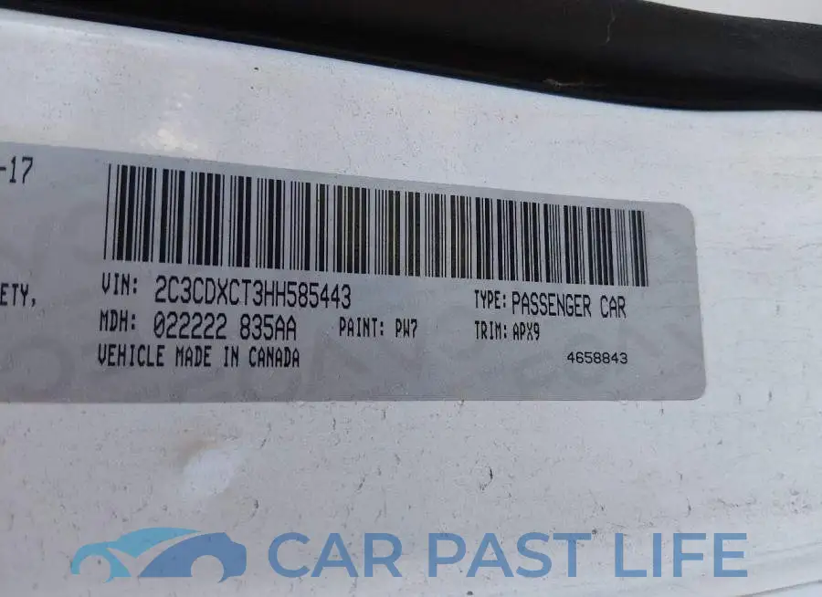 2C3CDXCT3HH585443# 9