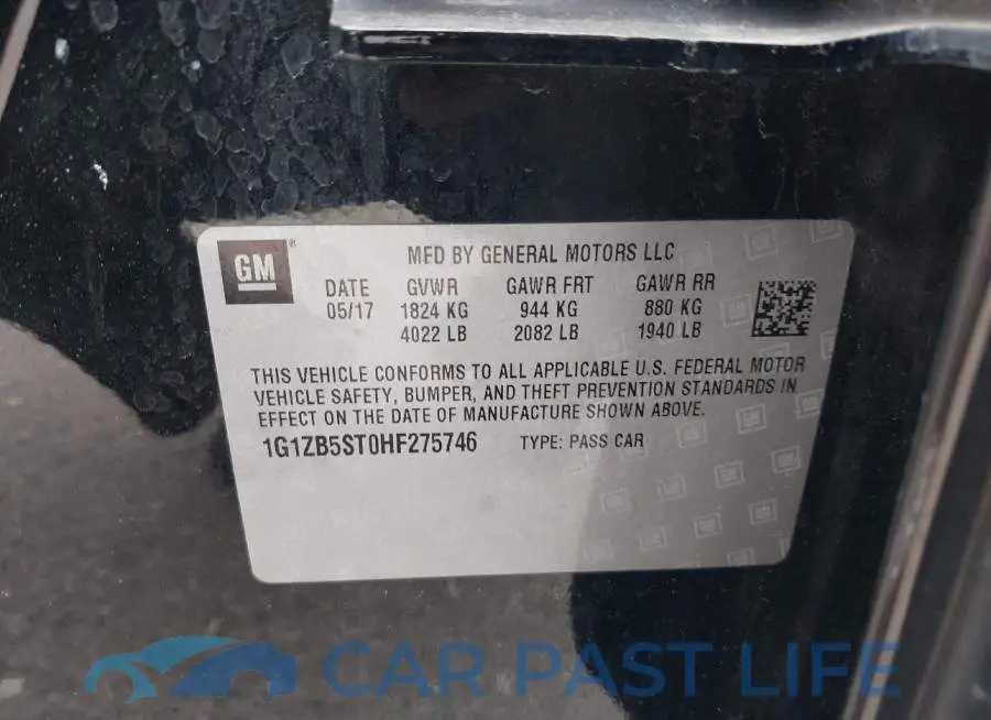 1G1ZB5ST0HF275746# 9