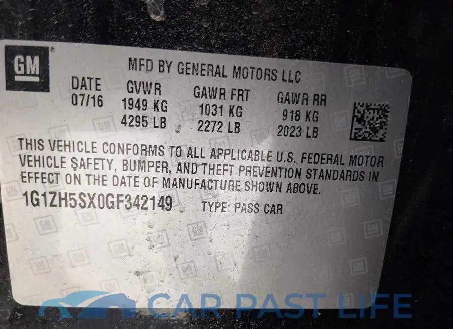 1G1ZH5SX0GF342149# 9