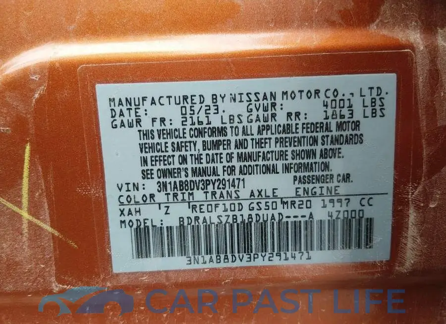 3N1AB8DV3PY291471# 9