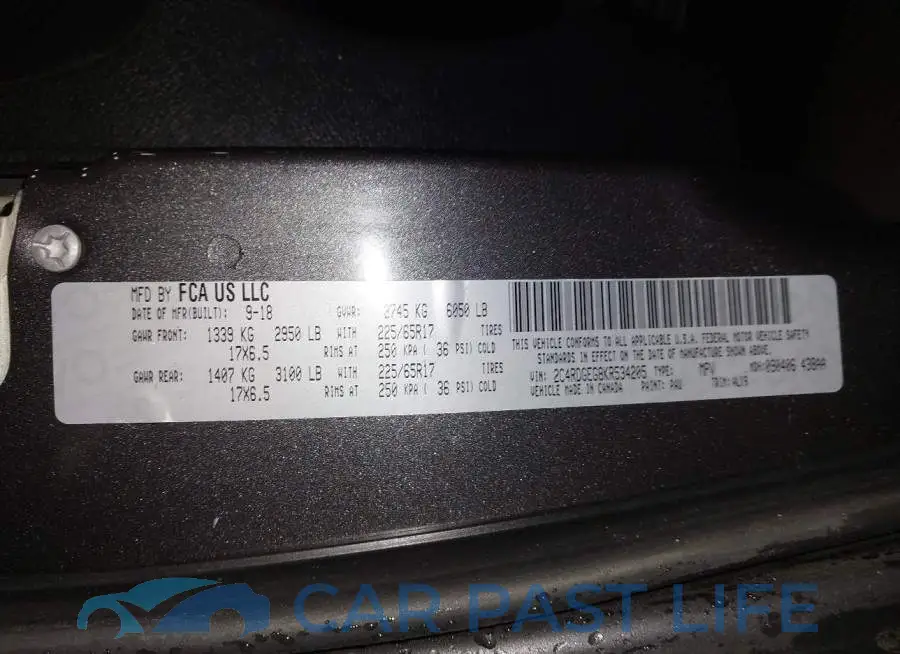 2C4RDGEG8KR534205# 9