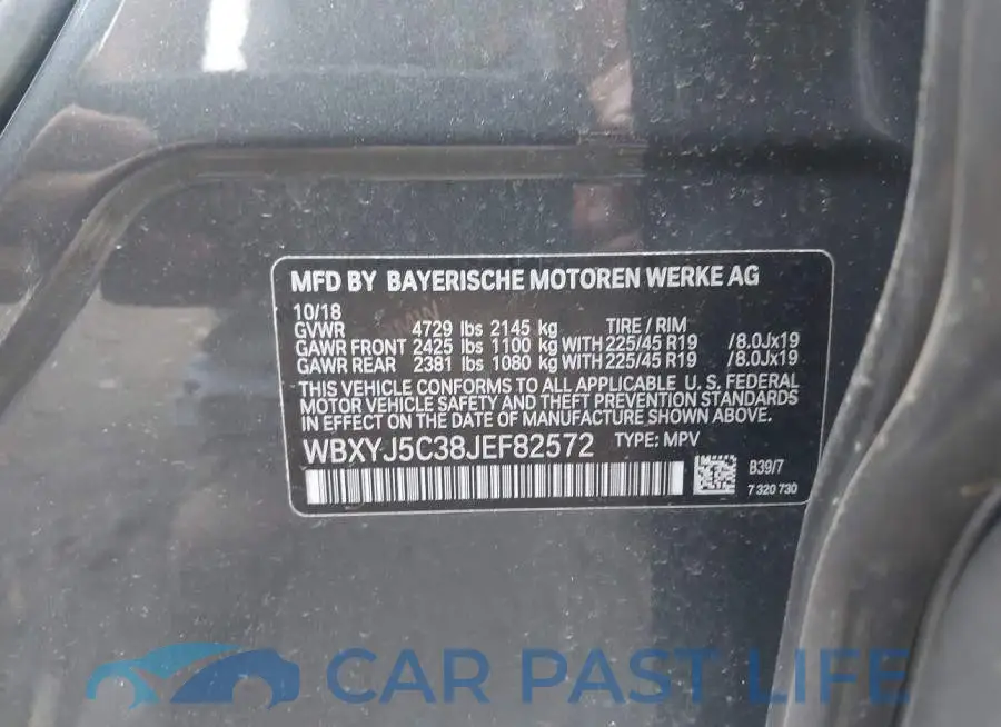 WBXYJ5C38JEF82572# 9
