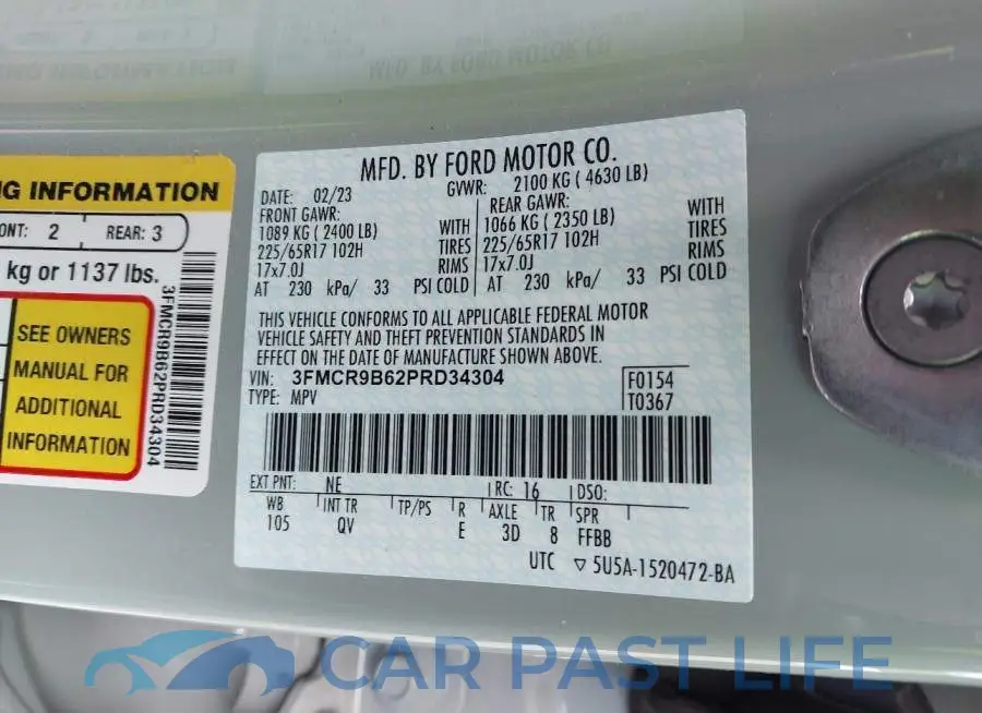 3FMCR9B62PRD34304# 9
