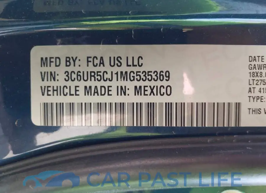 3C6UR5CJ1MG535369# 9