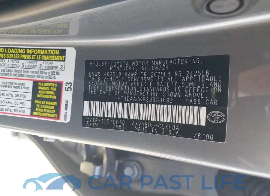 4T1DAACK8SU520682# 9