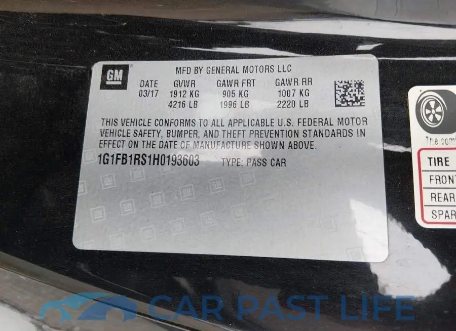1G1FB1RS1H0193603# 9
