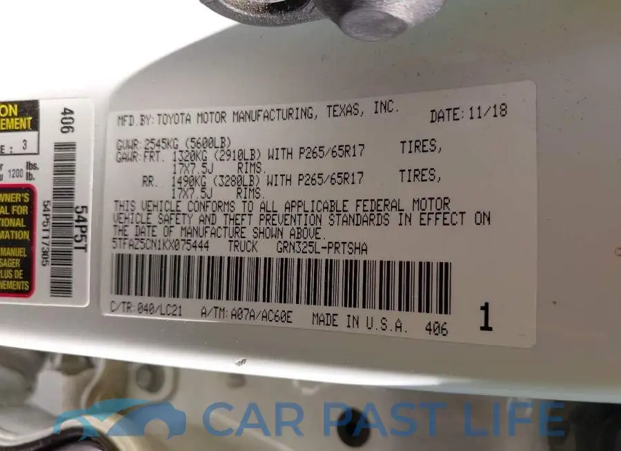 5TFAZ5CN1KX075444# 9