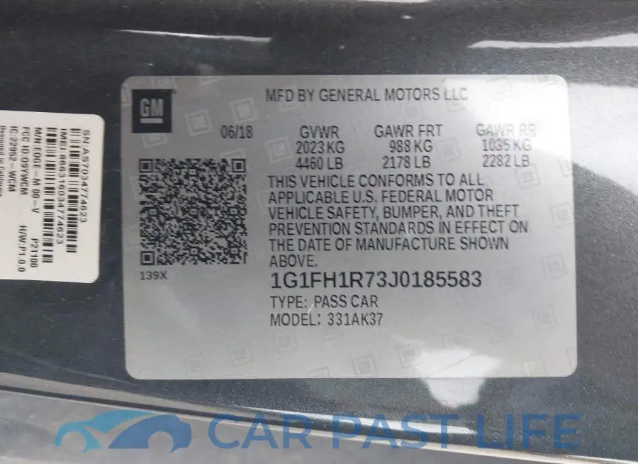 1G1FH1R73J0185583# 9