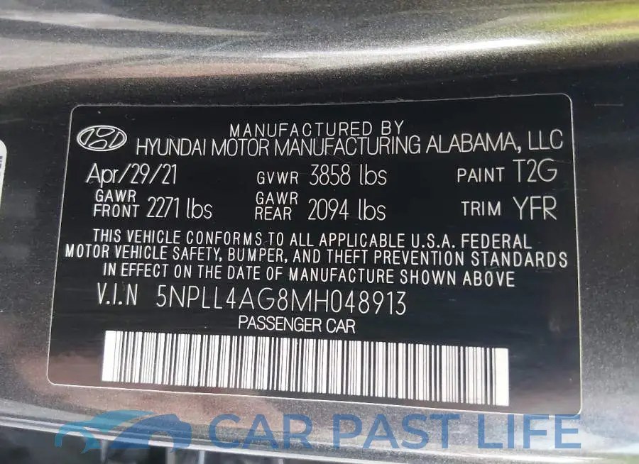 5NPLL4AG8MH048913# 9
