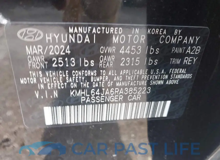KMHL64JA6RA385223# 9
