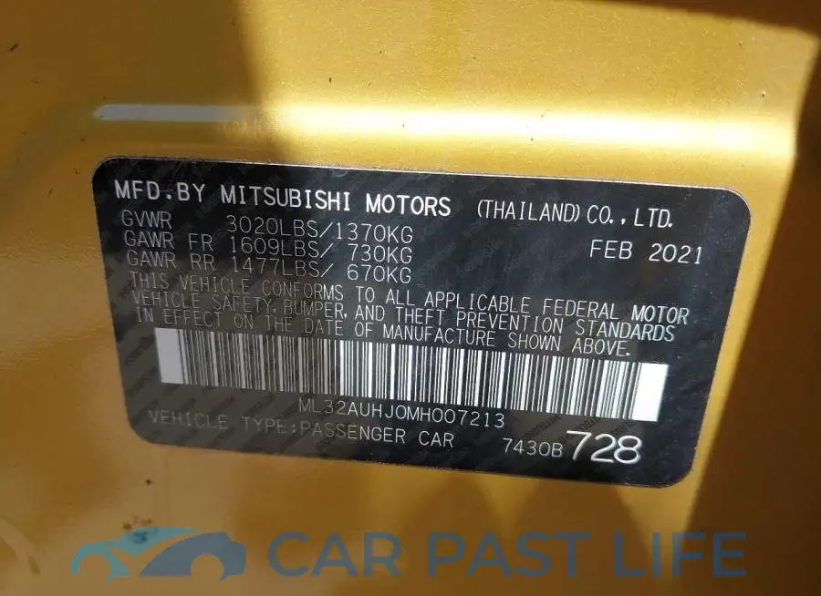 ML32AUHJ0MH007213# 9