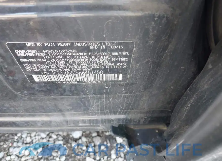 JF2SJAJC5HH451458# 9
