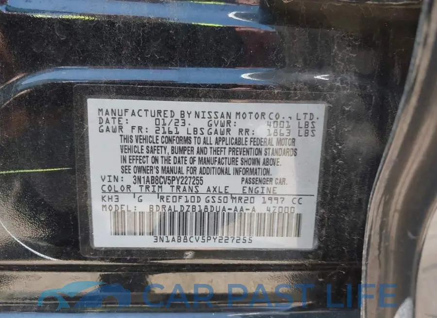 3N1AB8CV5PY227255# 9