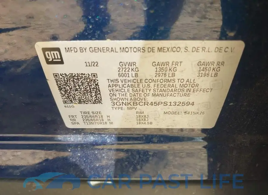 3GNKBCR45PS132594# 9