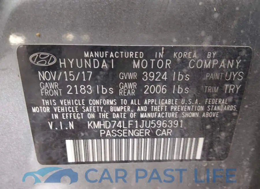 KMHD74LF1JU596391# 9