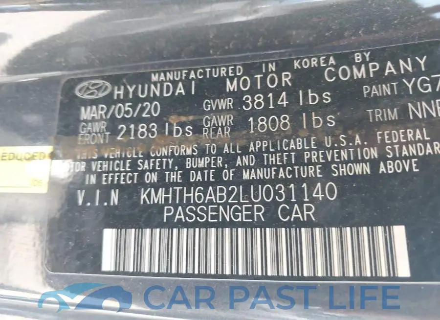 KMHTH6AB2LU031140# 9