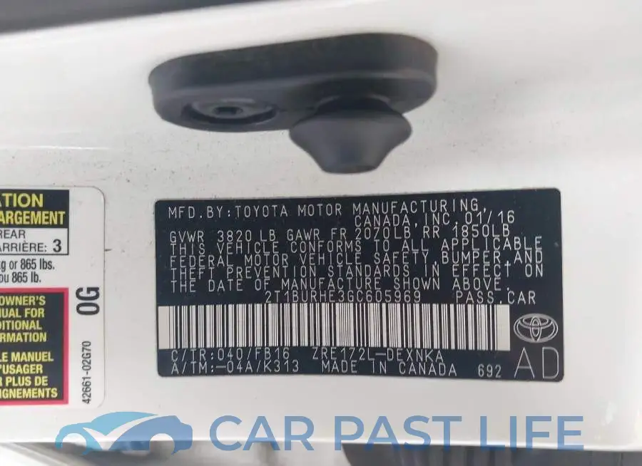 2T1BURHE3GC605969# 9