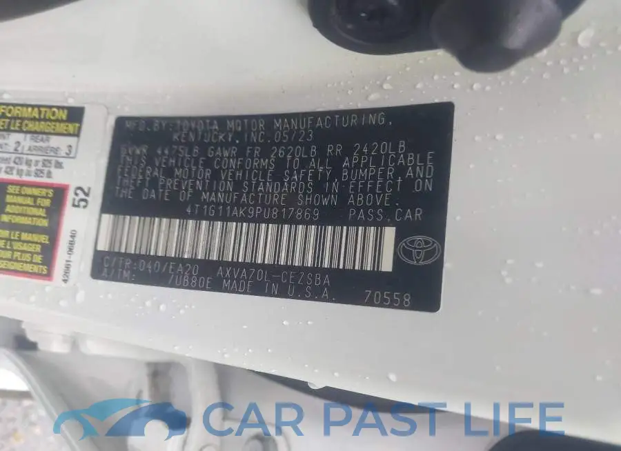 4T1G11AK9PU817869# 9