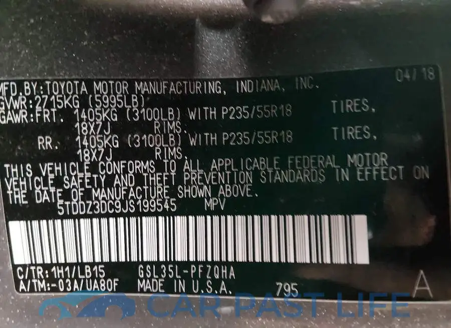 5TDDZ3DC9JS199545# 9