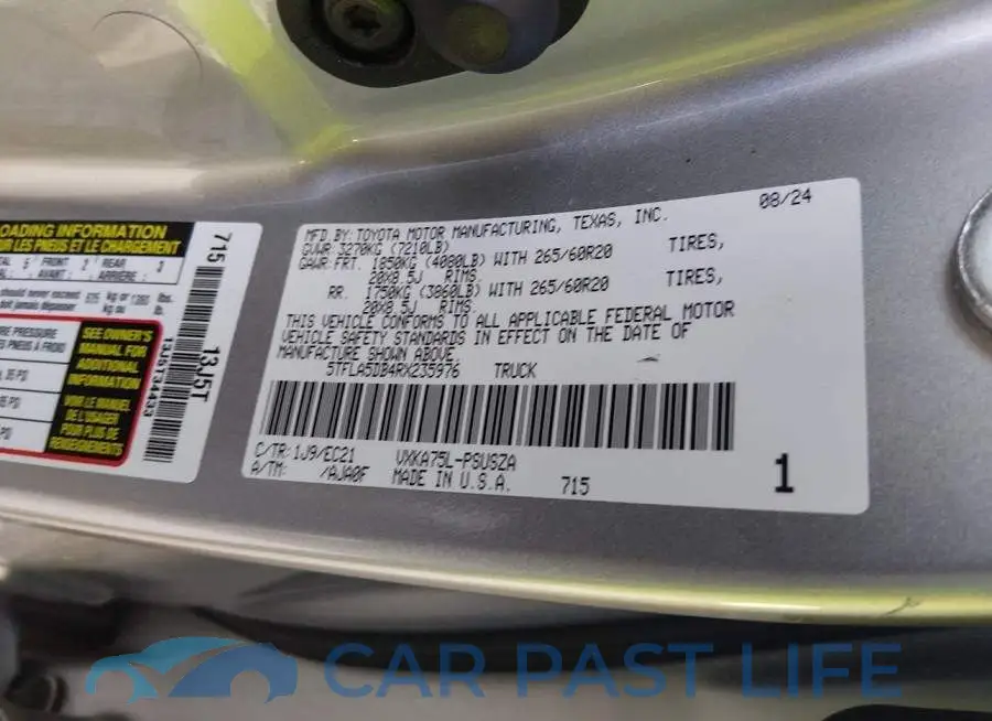 5TFLA5DB4RX235976# 9