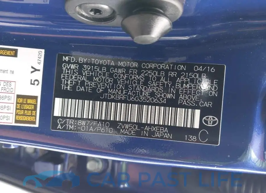 JTDKBRFU6G3520634# 9
