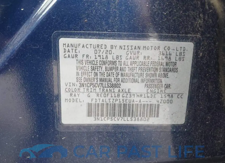 3N1CP5CV7LL538802# 9